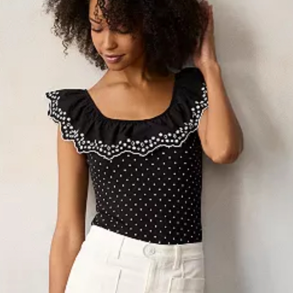 Sale: Women's Ruffled Thong Bodysuit - Large
